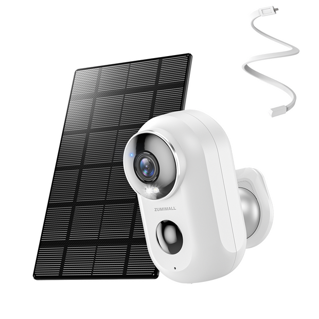 2k Outdoor Battery Powered WIFI Security Camera with solar panel-F5K(Type C)