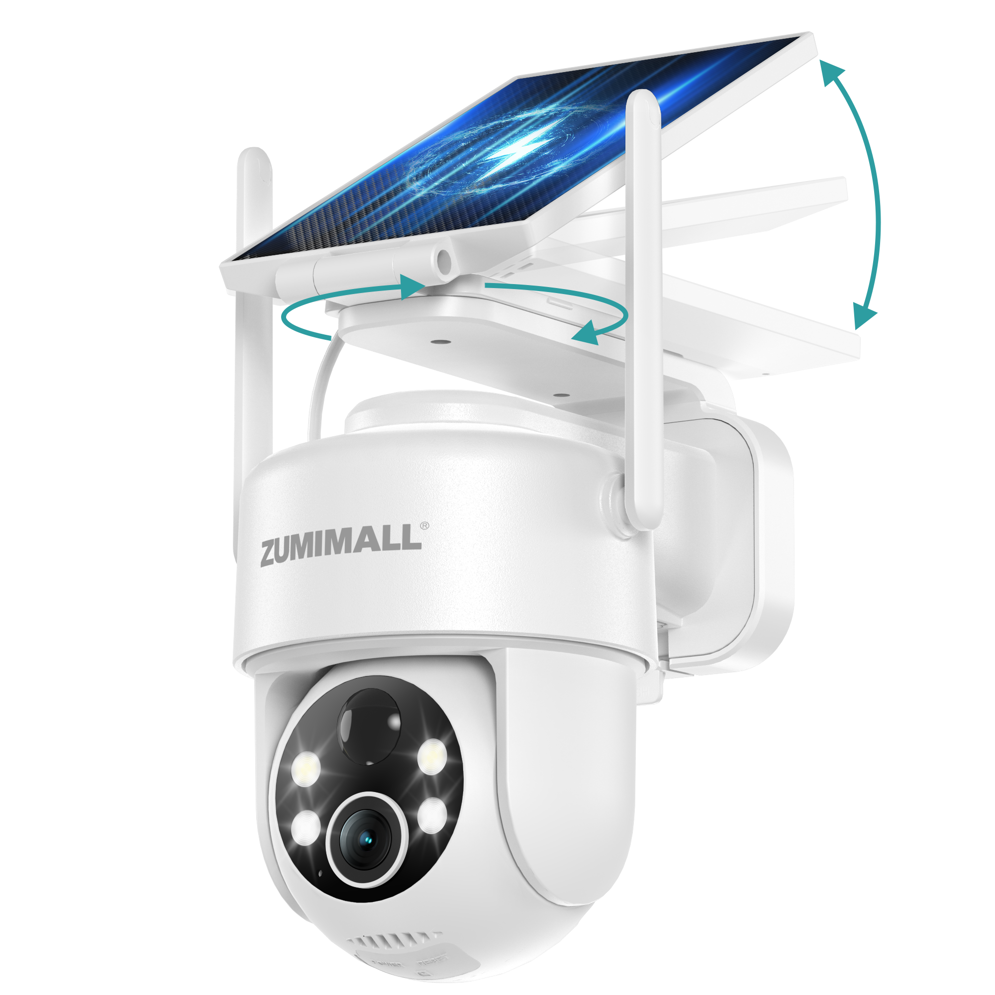 ZUMIMALL Outdoor Solar Powered Security Camera-X3K