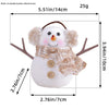 Festive Snowman & Candle Glow Light - Cozy Holiday Ambiance for Tabletop & Gifting