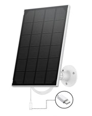ZUMIMALL 3W White Solar Panel Charger for Wireless Security Camera-SPA3N
