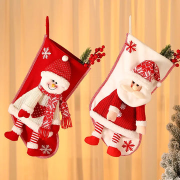 Christmas Stocking - Gift Bag for Candy & Small Presents, Christmas Decoration