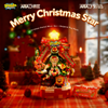 Regalo conmovedor: Caja musical con bloques de construcción para árbol de Navidad de Bob Esponja | Juguete de ensamblaje y decoración navideña 🎄🎁🎵 