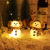 Festive Snowman & Candle Glow Light - Cozy Holiday Ambiance for Tabletop & Gifting