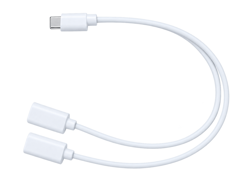 Security Camera Solar Panel 2-in-1 Adapter Cable Type-C