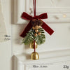 🔔Christmas Bell Ornament with Velvet Bow - Pinecone Decor for Car, Door & Tree