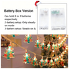 20FT  40LED Acrylic Christmas Tree Light with Twinkling LED & Santa Figures
