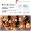 20FT  40LED Acrylic Christmas Tree Light with Twinkling LED & Santa Figures