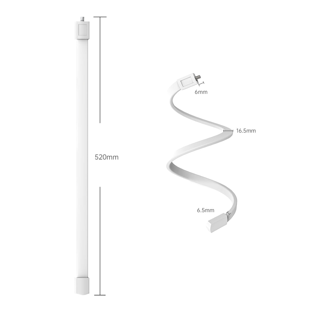 Flexible Twist Mount Without Tools or Wall Damage (White)
