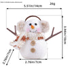 Festive Snowman & Candle Glow Light - Cozy Holiday Ambiance for Tabletop & Gifting