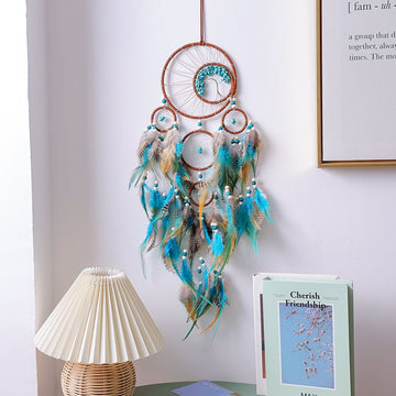 Boho Chic Dream Catcher - Colorful Feather Mobile for Positive Vibes