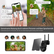 4G LTE Cellular 360°PTZ Sicherheitskamera-G4（micro USB）【DE】