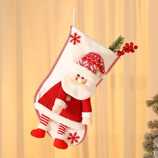 Christmas Stocking - Gift Bag for Candy & Small Presents, Christmas Decoration