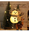 Festive Snowman & Candle Glow Light - Cozy Holiday Ambiance for Tabletop & Gifting