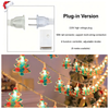 20FT  40LED Acrylic Christmas Tree Light with Twinkling LED & Santa Figures