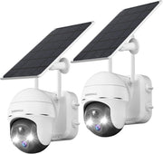 5MP QHD 360°PTZ Wireless Security Camera with solar panel-GX2K(5MP) 【CA】