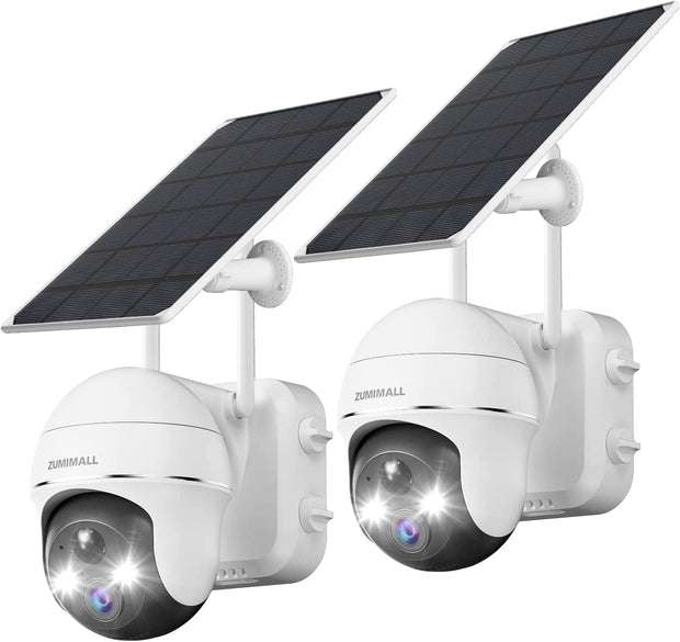 2K 360°PTZ Wireless Solar Panel Security Camera-GX2K 【CA】