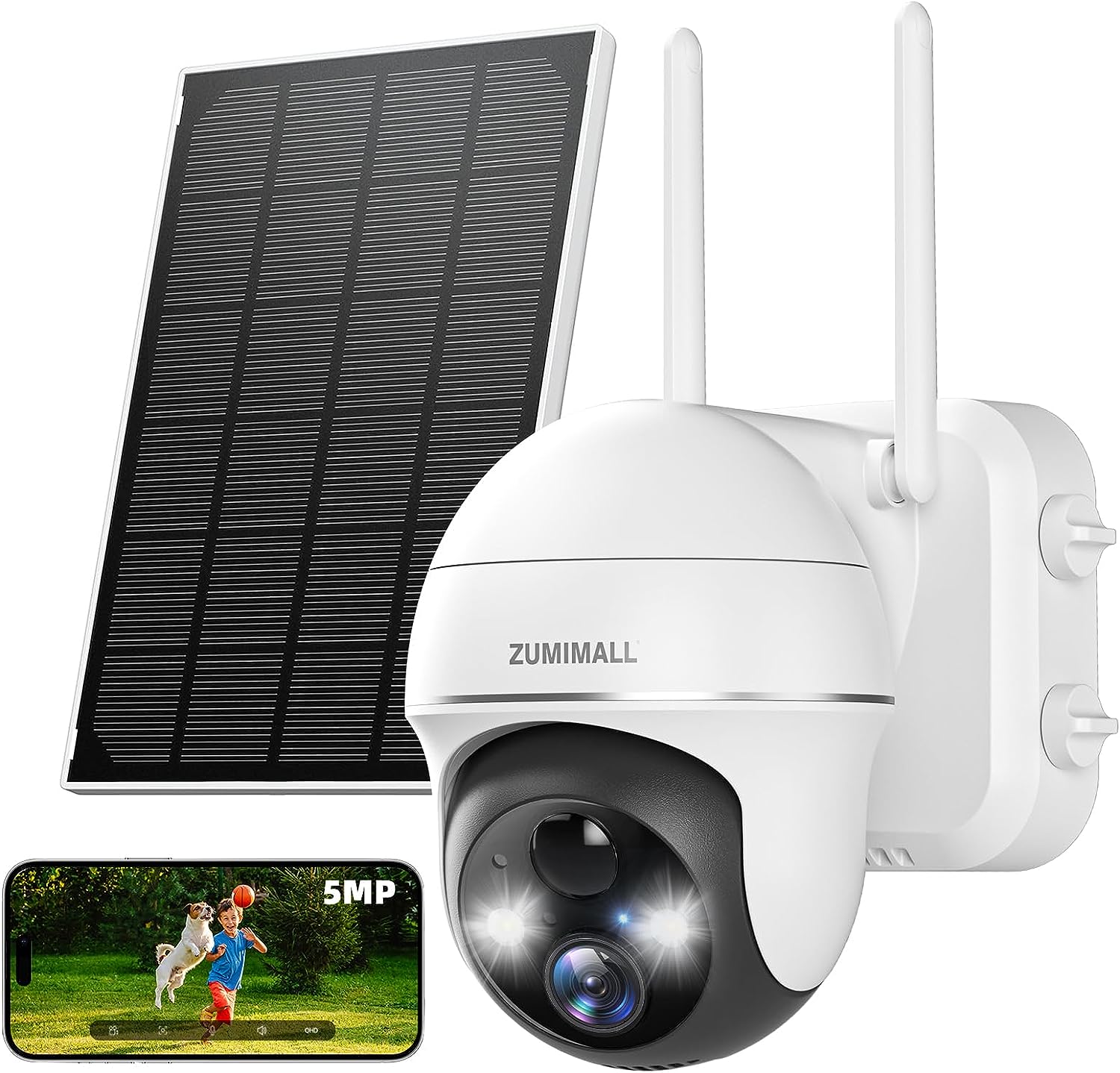 Solar-Powered Security Cameras – ZUMIMALL