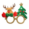 Christmas Decoration Glasses - Reindeer Antler Party Eyewear for Adults & Kids