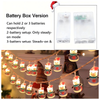 20FT  40LED Acrylic Christmas Tree Light with Twinkling LED & Santa Figures