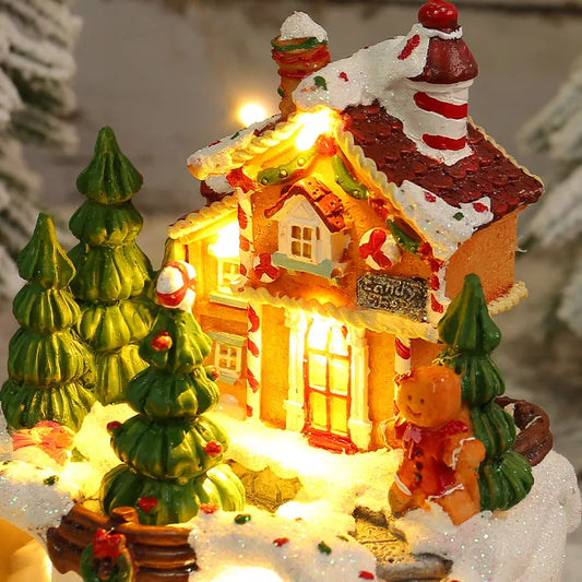 🎄Christmas Fairy Tale House - Musical Night Light with Festive Tunes & Cozy Ambiance
