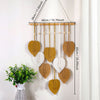 DIY Bohemian Tapestry - Handwoven Leaf Wall Hanging