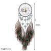 Luxurious Dream Catcher with Peacock Feathers - Elegant Home Wall Decor