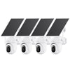 ZUMIMALL 9W Solar Powered Security Camera with 24H Recording--A60（4 Pack）