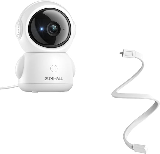 Cámara de seguridad para bebés y mascotas con WiFi 5G PTZ de 360° -BK06 (con enchufe) 