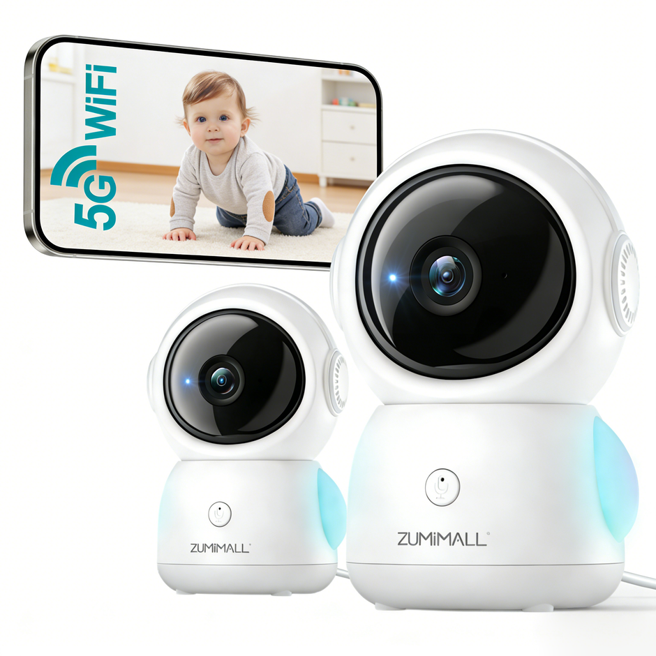 360°PTZ 5G WiFi Baby-/Haustier-Überwachungskamera -BK06 (Netzteilanschluss)