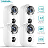 ⚡ZUMIMALL 2.4G WiFi  Rechargeable Battery  security Camera-F5/F5B（4 Pack）