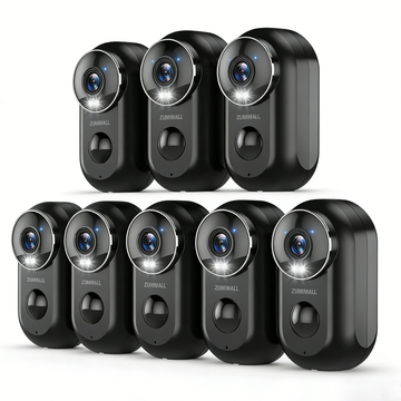 (8 PACK )ZUMIMALL Battery Powered security Camera  Wireless-F5