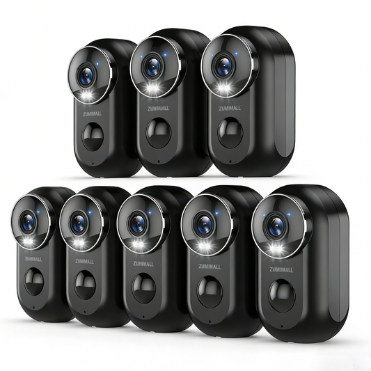 (8 PACK )ZUMIMALL Battery Powered security Camera  Wireless-F5