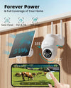 ZUMIMALL 4G LTE Cellular Solar Powered  2K Outdoor security Camera-G1K(White)
