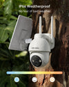ZUMIMALL 4G LTE Cellular Solar Powered  2K Outdoor security Camera-G1K(White)