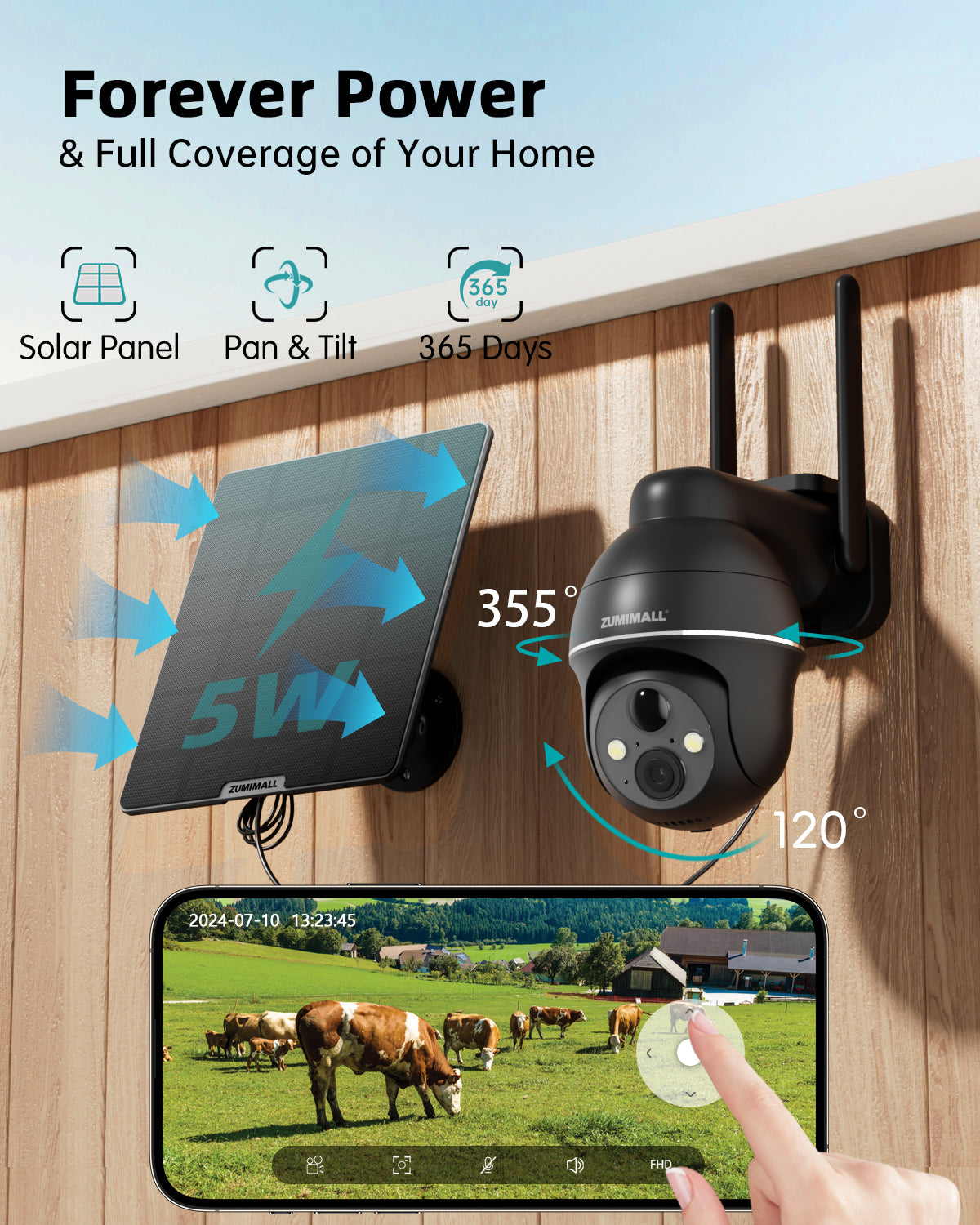 4G LTE Cellular Wireless Security Camera-G1K (2-PACK ) – ZUMIMALL