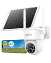 ZUMIMALL 4G LTE AOV Solar Powered Security Camera ,No WiFi,360° View 24/7 Recording-G3K