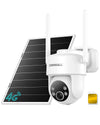 ZUMIMALL 4G LTE AOV Solar Powered Security Camera ,No WiFi,360° View 24/7 Recording-G3K
