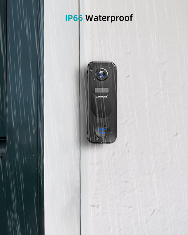 2K Wireless Video Doorbell with Chime-P8