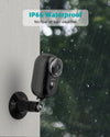 2K Outdoor Rechargeable Battery WIFI Security Camera(Black)-F5B(Type C)