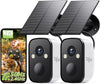Tiejus 2K Kabellose Outdoor-Kamera mit 2,4 G/5 G WiFi und Solar-/Batteriebetrieb – MW3K 