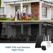 360°PTZ Wireless 15000mAh High Capacity Security Camera with solar panel-GX2K-O