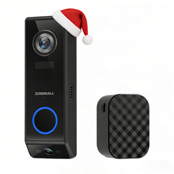 ZUMIMALL Dual Lens  2.4G WiFi Video Doorbell Camera with Chime-P10