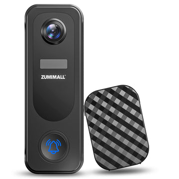 2K 2.4G WiFi Battery Powered Video Doorbell  Camera,Night Vision with Chime -P8/P8W