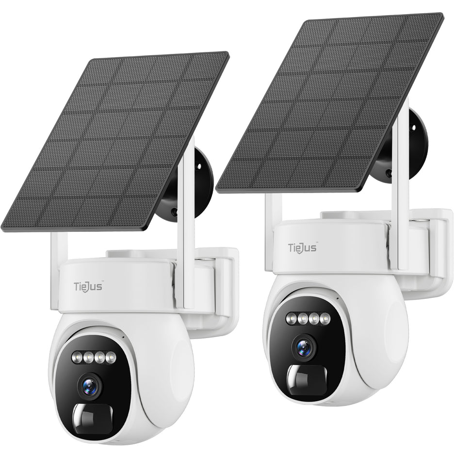 Cámara de seguridad solar exterior Tiejus-PW1 (paquete de 2)