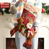 Large Christmas Stocking - Premium Holiday Hanging Decor & Gift Bag