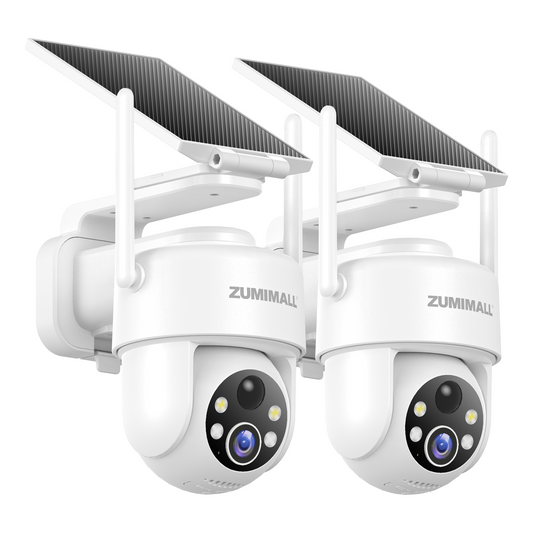 ZUMIMALL 2K Solar Security Camera Wireless Outdoor-X3K-2 PACK