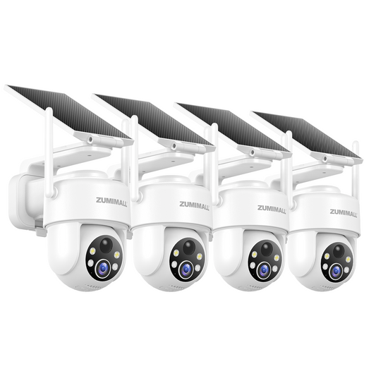 ⚡️2K 360° Solar Security Camera: AI Detection & Color Night Vision-X3K(4 PACK)