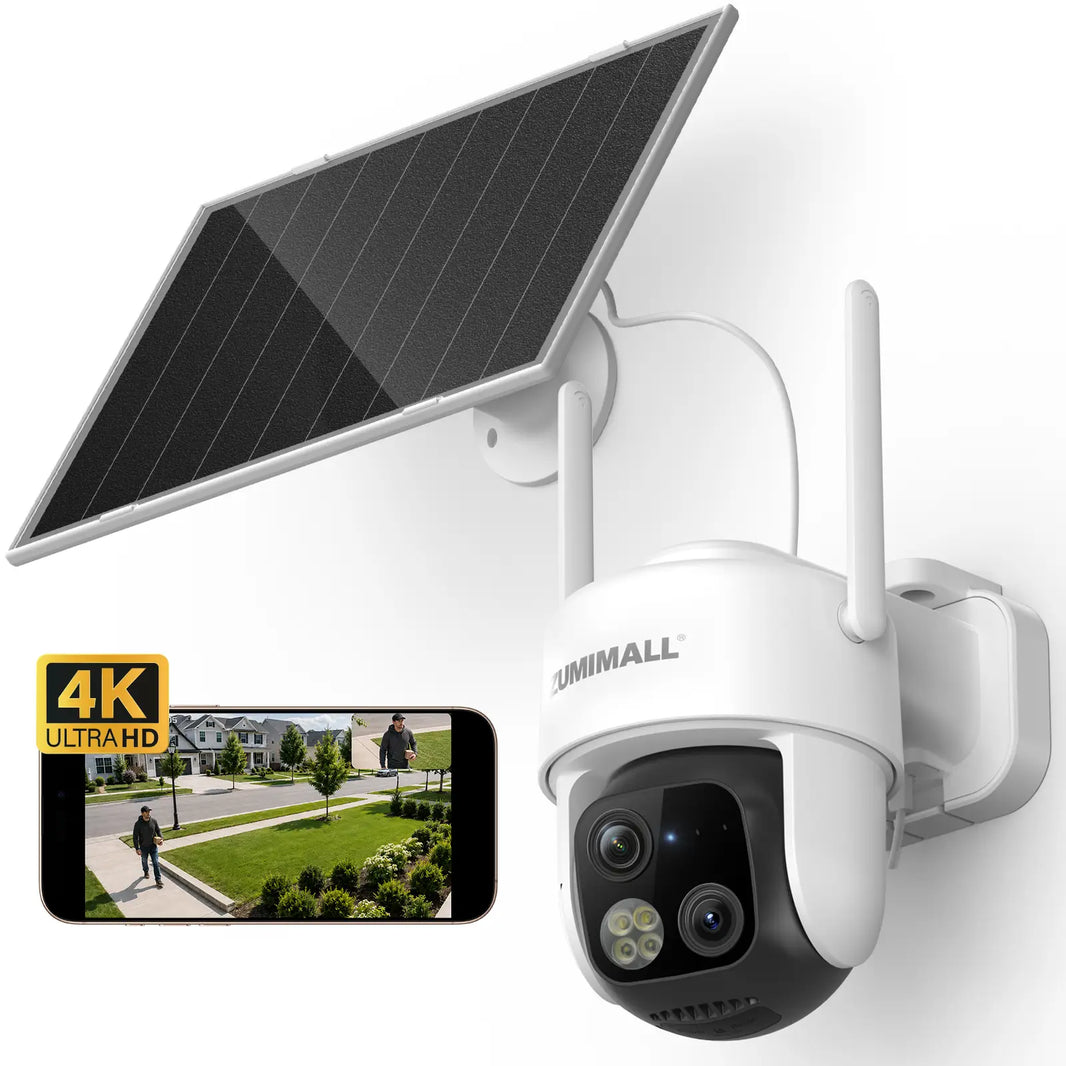 [Pre-Sale] ZUMIMALL 4K AOV Dual Lens Solar Security Camera-X7K