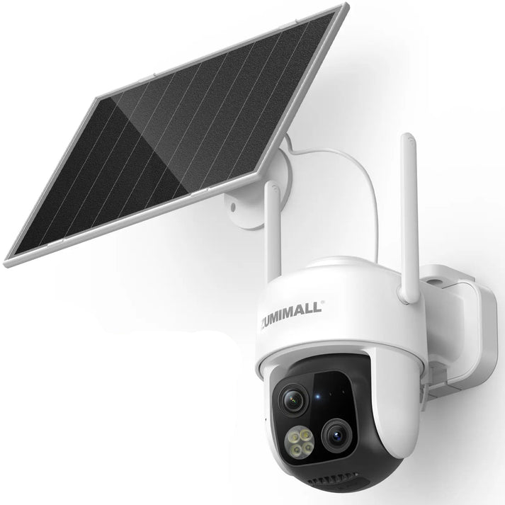 ZUMIMALL X7K 4K Dual-Lens Solar Security Camera