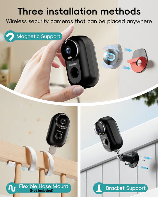 2K Outdoor Rechargeable Battery 2.4G WiFi Security Camera-F5B/F5BK